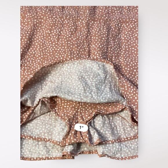 Abercrombie & Fitch Linen Polka Dot Romper Womens Size XS Pink White - Picture 5 of 9